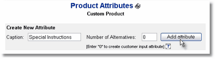 Add New Attribute