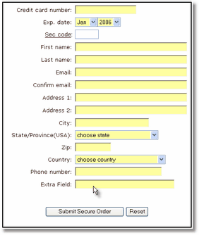 customer database form