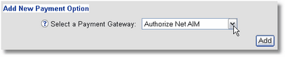 Add Payment Option