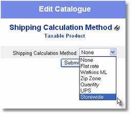 shipping settings for each product