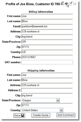 Customer Details